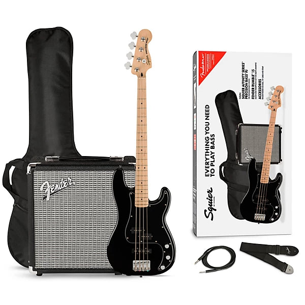 Squier Affinity Series PJ Bass Pack With Fender Rumble 15G Amp 3
