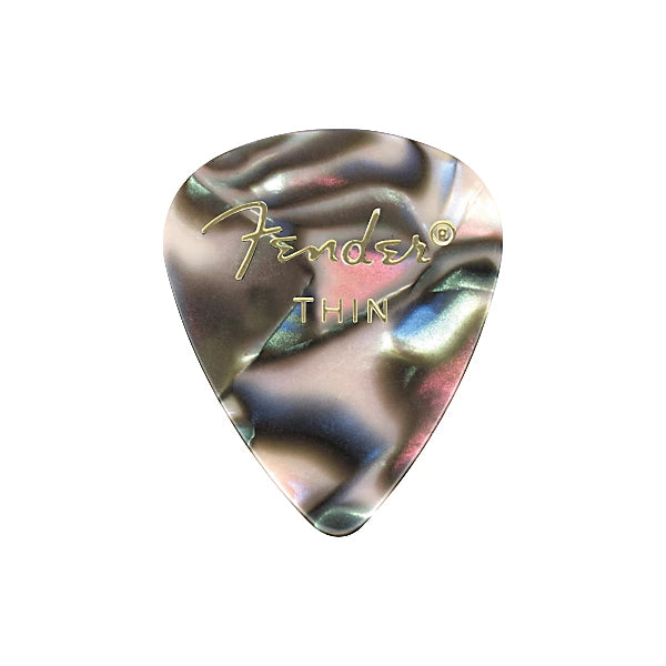 Fender 351 Premium Celluloid Guitar Picks 12-Pack Abalone Medium