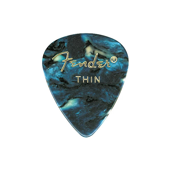 Fender 351 Premium Celluloid Guitar Picks 12-Pack Abalone Medium