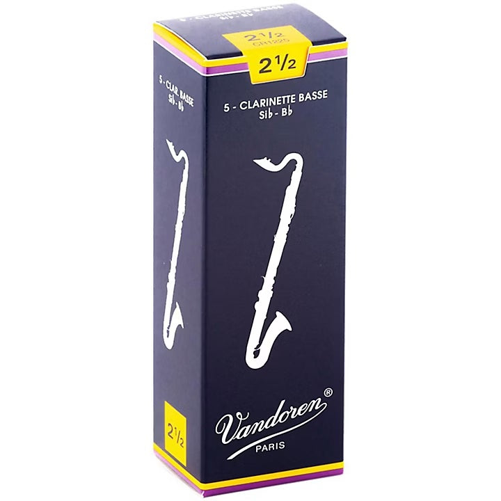 Vandoren Bass Clarinet Reeds - 5 pk