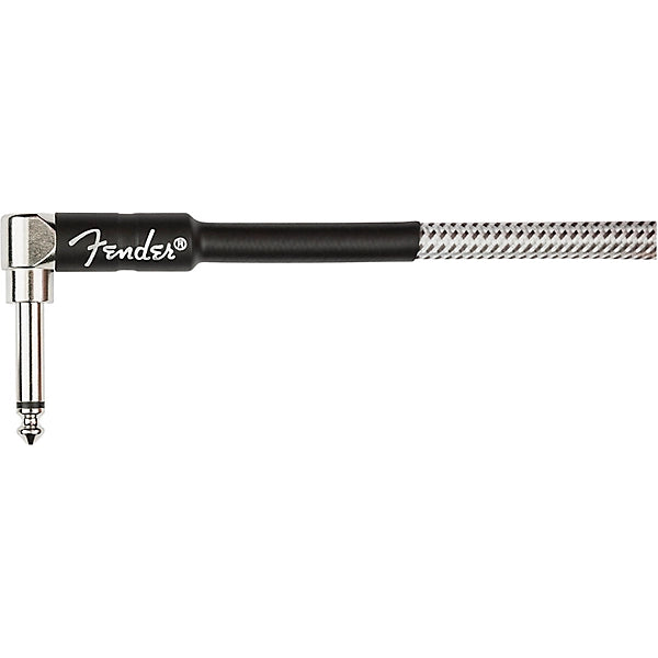 Fender Professional Series Straight to Angled Coil Cable 30 ft. White Tweed