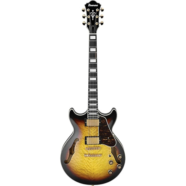 Ibanez AM93QM Artcore Expressionist Series Electric Guitar Antique Yellow Sunburst