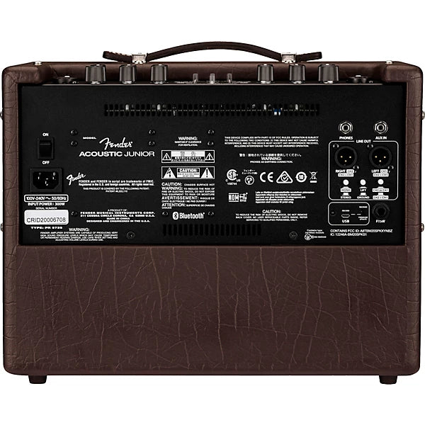 Fender Acoustic Jr 100W 1x8 Acoustic Guitar Combo Amplifier Dark Brown Vinyl