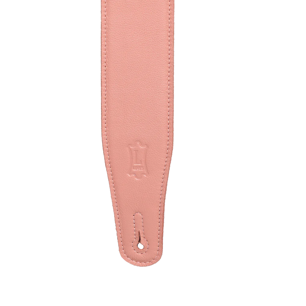 Levy's Pastel Leather Series Guitar Strap - Salmon