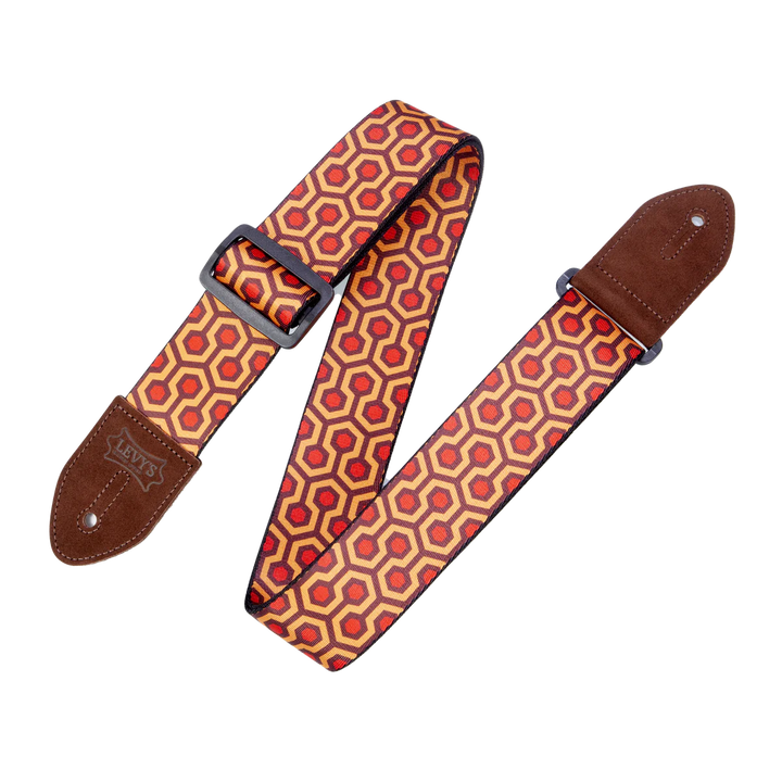 Levy's Suede Harmony Series Guitar Strap - Hex