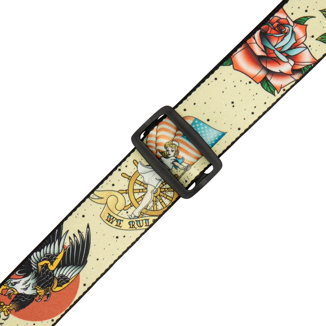 Levy's Poly Tattoo Series Guitar Strap - Old School