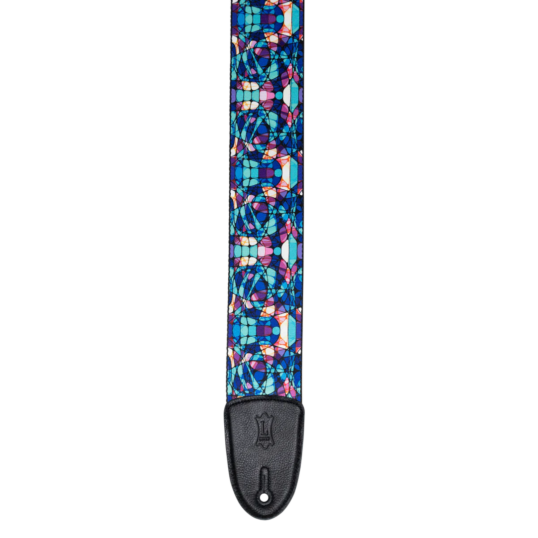 Stained Glass Series Guitar Strap - Blue Mirage