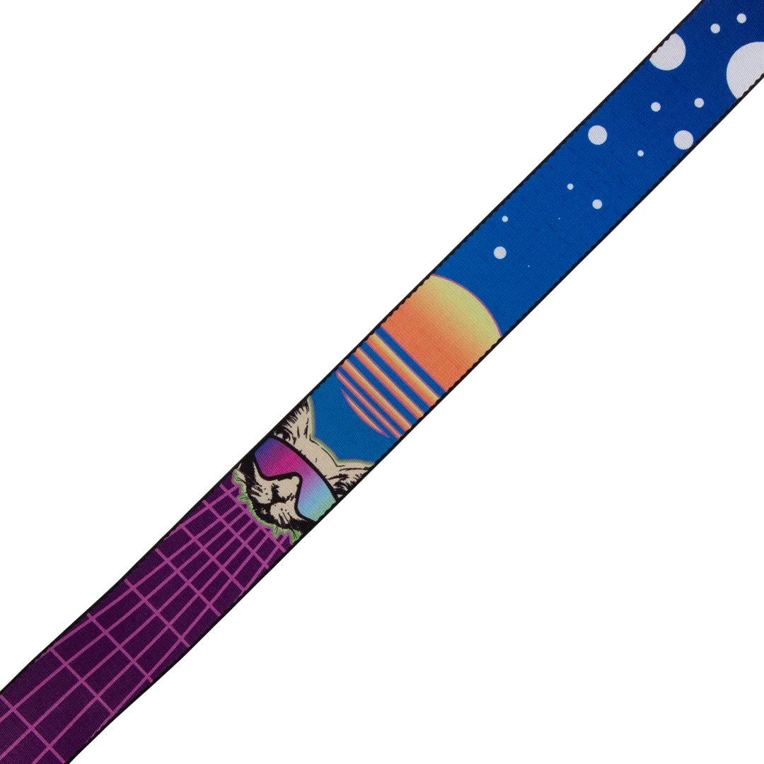 Levy's Graphic Waves Series guitar Strap - Cyber Cat