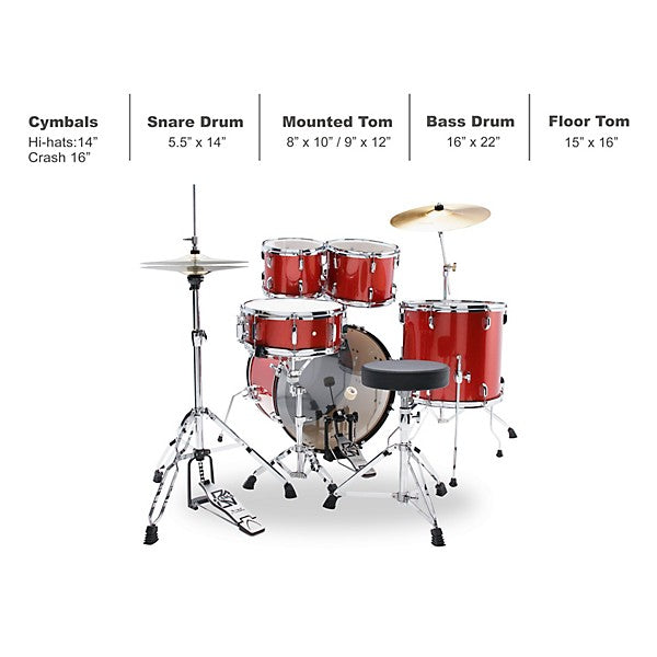 Bass Drum Candy Red – PecknelBass Drum Candy Red – Pecknel  